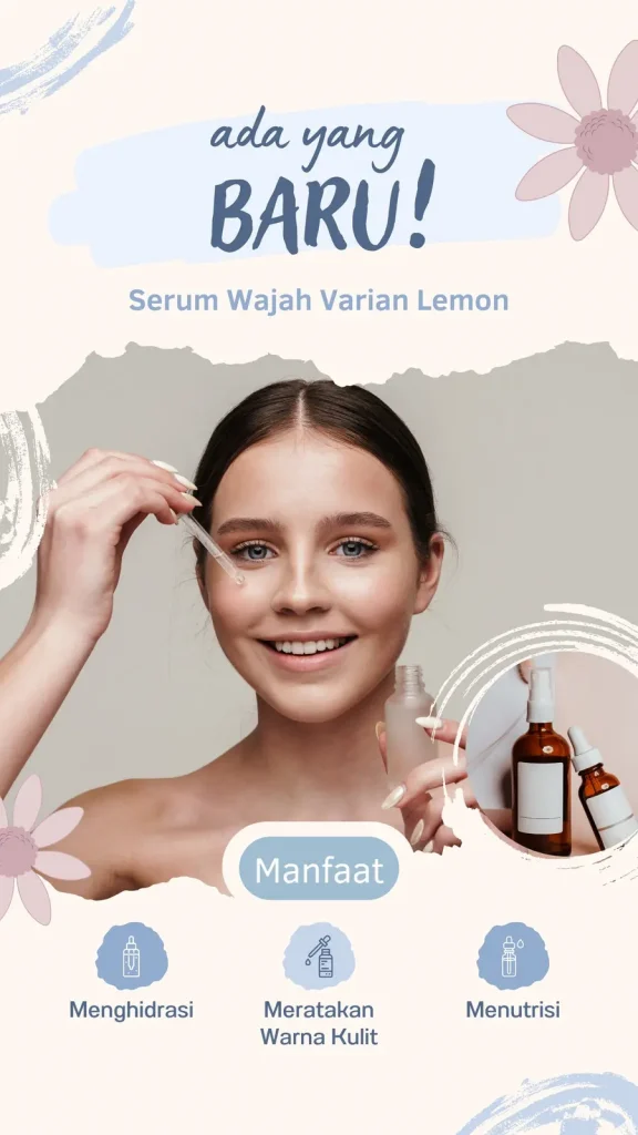 contoh copywriting serum wajah varian lemon