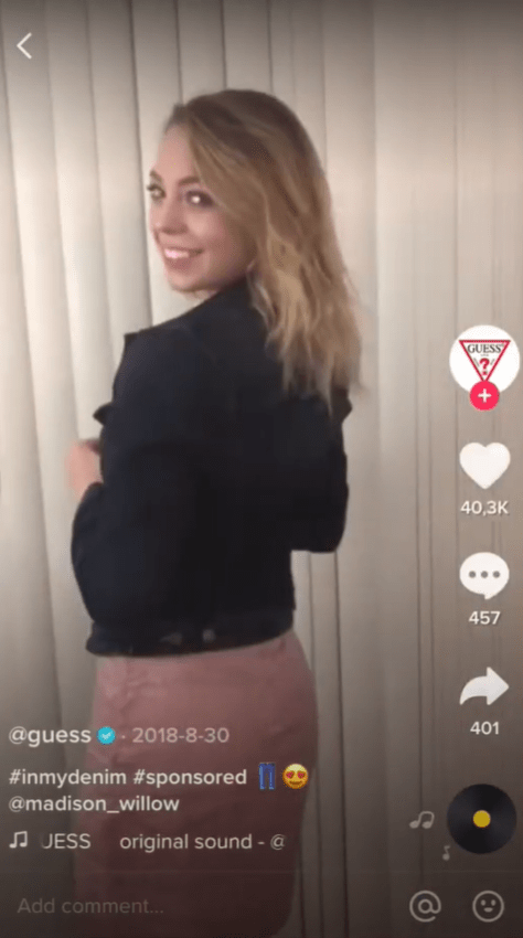 hashtag challenge guess inmydenim tiktok