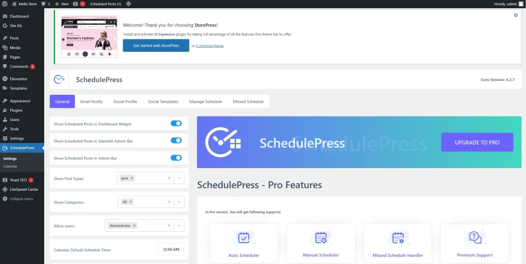 cara menjadwalkan postingan WordPress lewat plugin SchedulePress