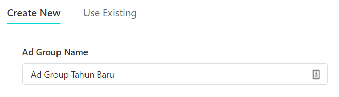 tulis nama ad group