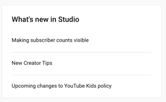 panel what's new in studio